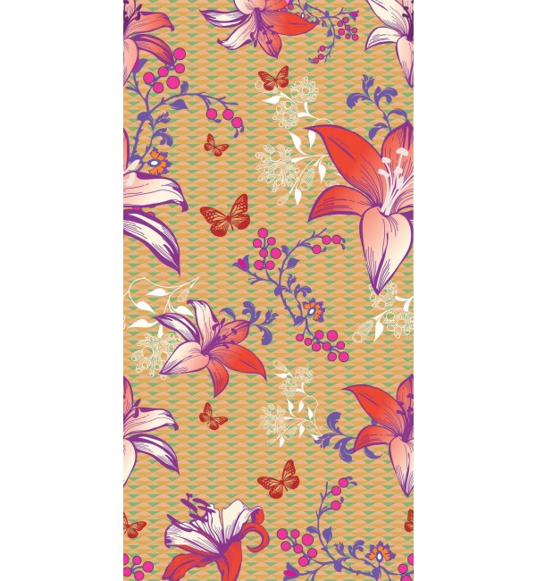 Exotic Lily 2 Digital Laminate Sheets