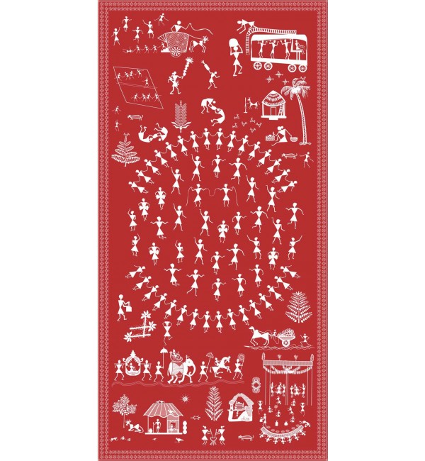 Warli Design Digital Laminate Sheets